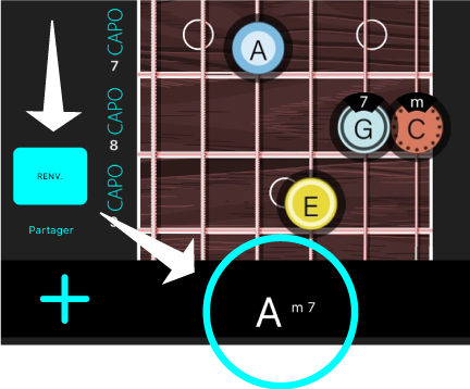 Renversement 03 de l'accord de guitare