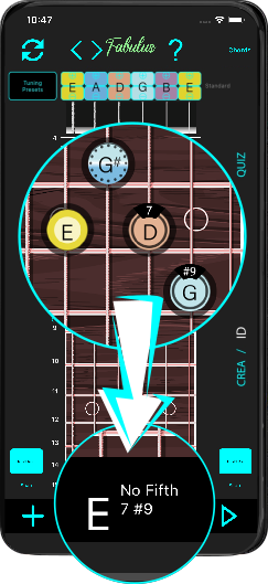 Guitar Mobile App giving chord name